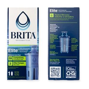 (1) BRITA Elite Longlast Carbon Core Replacement Filter